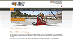 Desktop Screenshot of equiptconcrete.com.au