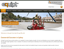 Tablet Screenshot of equiptconcrete.com.au